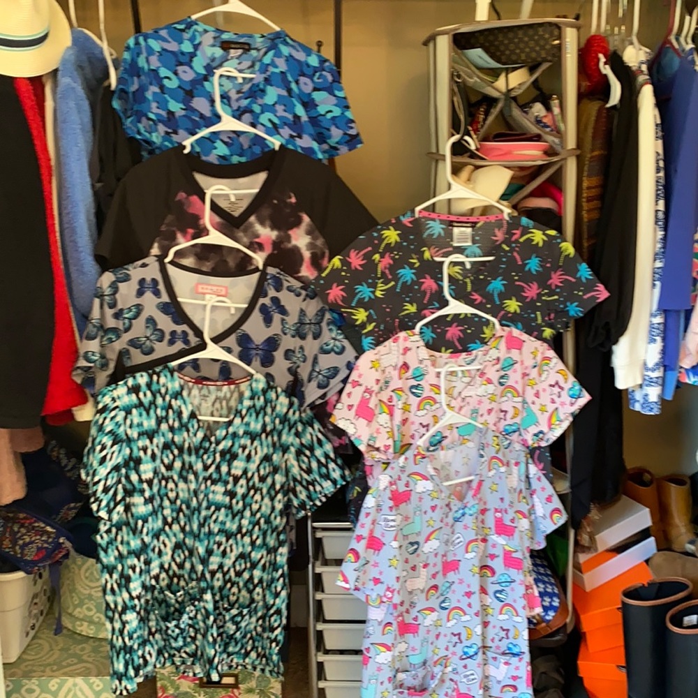 Scrub Tops Size Small Lot of 7